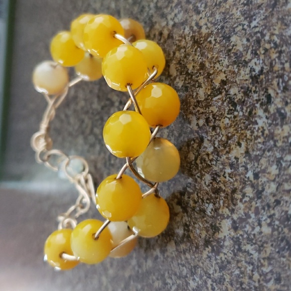 Set hard stone necklace and bracelet - Picture 3 of 4